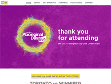 Tablet Screenshot of aboriginaldaylive.ca